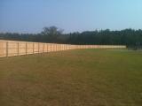 Standard 6 ft wood privacy fence 