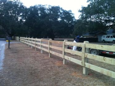 3 board farm fence 